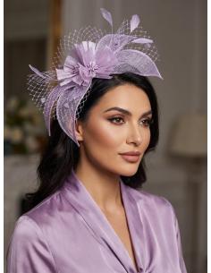 DIADEMAS DE INVITADAS Y MADRINAS TOCADOS LILAS | BODA Y BAUTIZO