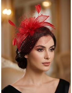 DIADEMAS DE INVITADAS Y MADRINAS TOCADOS ROJOS | BODA Y BAUTIZO