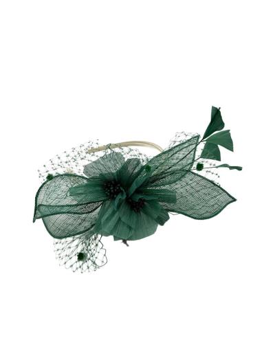 DIADEMAS DE INVITADAS Y MADRINAS TOCADOS VERDES | BODA Y BAUTIZO