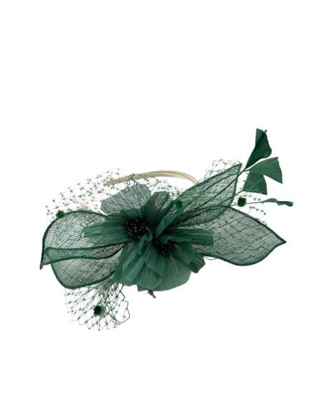 DIADEMAS DE INVITADAS Y MADRINAS TOCADOS VERDES | BODA Y BAUTIZO