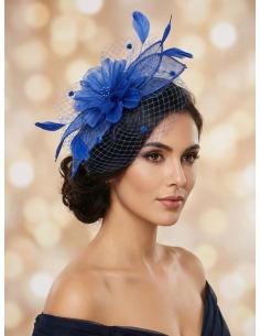 DIADEMAS DE INVITADAS Y MADRINAS TOCADOS AZULONES | BODA Y BAUTIZO