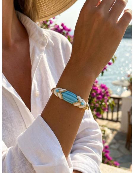 PULSERAS ELEGANTES AZULES Y BLANCAS PARA BODAS | DISEÑO ACTUAL