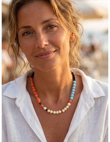 COLLARES CORTOS MULTICOLORES PARA LOOK DE DIA | DISEÑO PROPIO