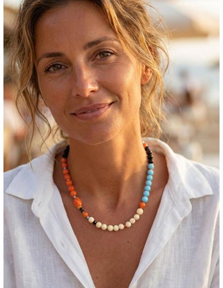 COLLARES CORTOS MULTICOLORES PARA LOOK DE DIA | DISEÑO PROPIO