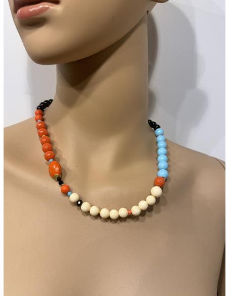 COLLARES CORTOS MULTICOLORES PARA LOOK DE DIA | DISEÑO PROPIO