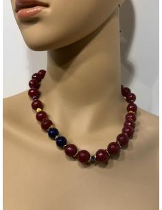 COLLARES DE MUJER GRANATES CORTOS PIEDRA FACETADA | DIA Y NOCHE 2