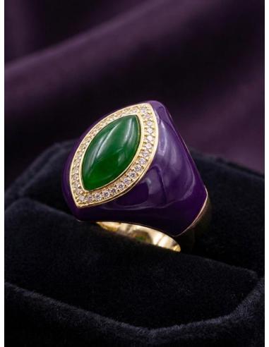 ANILLOS MORADOS Y VERDES INVITADA Y MADRINA BODA | BAUTIZO Y EVENTO