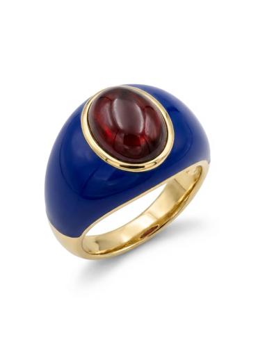 ANILLOS ELEGANTES PARA MUJER AZULONES Y GRANATES | JOYAS ELEGANTES