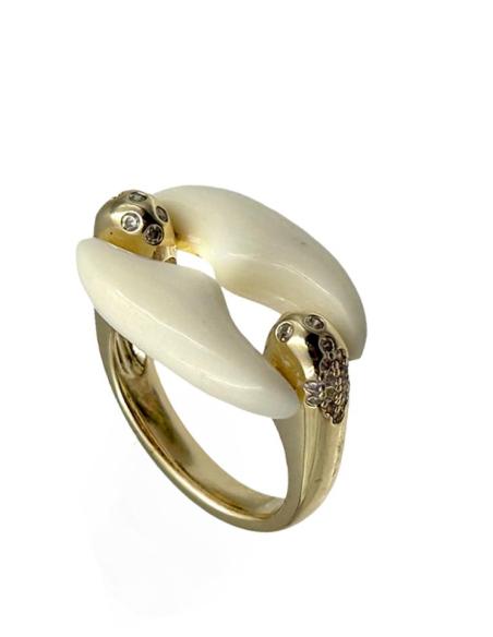 ANILLOS BEIGE PARA MUJER ACTUAL DISEÑO CALABROTE | ESTILO CASUAL