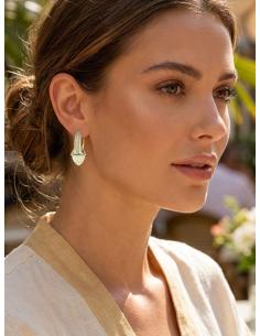 PENDIENTES BLANCO ROTO PEQUEÑOS ELEGANCIA CLASICA | MUJER JOYA CASUAL 2