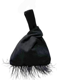 BOLSOS MADRINA E INVITADA NEGROS DE MANO | NUDO JAPONES