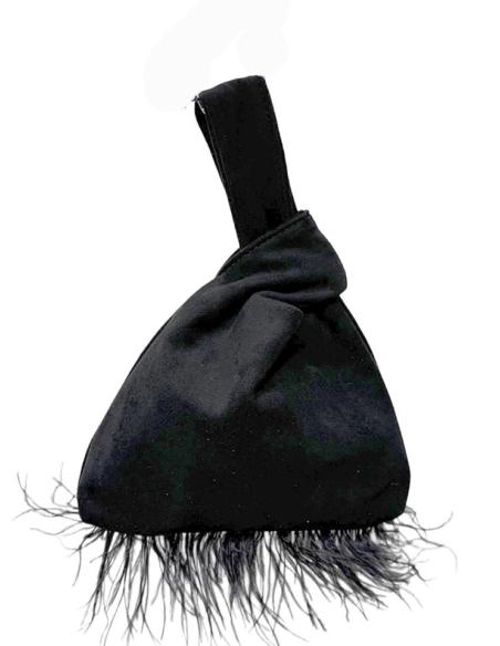 BOLSOS MADRINA E INVITADA NEGROS DE MANO | NUDO JAPONES