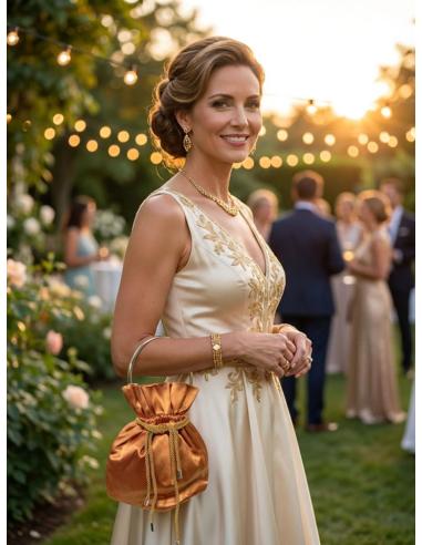 BOLSOS DE INVITADA BODA Y FIESTA NARANJAS DE ASAS | MADRINAS