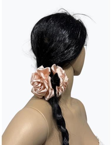 PINZAS DE FLORES ROSAS PARA EL CABELLO | ACCESORIOS PELO MUJER