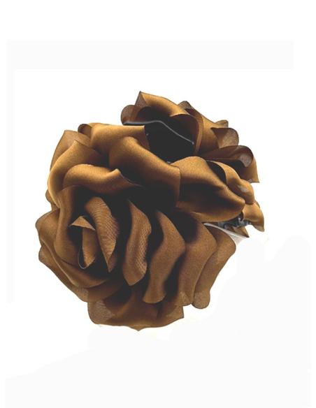 PINZAS DE FLORES MARRONES PARA EL CABELLO | ACCESORIOS PELO MUJER