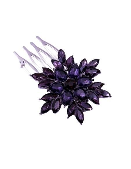 PEINETAS DE FIESTA Y BODA PEQUEÑA ESTRELLA MORADA | INVITADA MADRINA