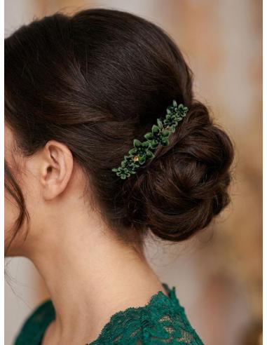PEINETAS VERDES PARA INVITADAS DE BODAS Y GALAS | MADRINAS