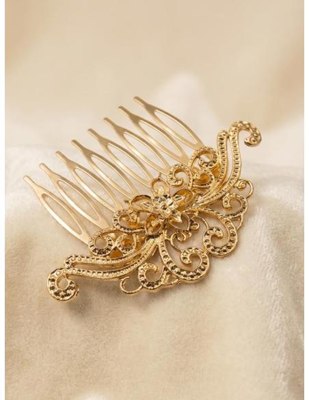 PEINETAS INVITADA Y MADRINA DE BODA EN DORADO | ESTILO VINTAGE FIESTA
