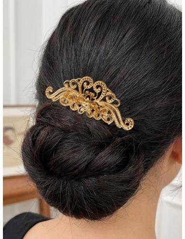 PEINETAS INVITADA Y MADRINA DE BODA EN DORADO | ESTILO VINTAGE FIESTA