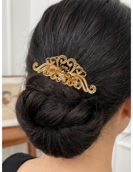 PEINETAS INVITADA Y MADRINA DE BODA EN DORADO | ESTILO VINTAGE FIESTA