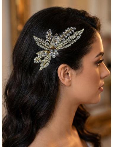 PEINETAS PARA MADRINAS E INVITADAS DORADAS | BODA Y FIESTA