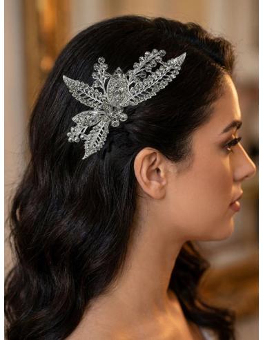 PEINETAS PARA MADRINAS E INVITADAS PLATEADAS | BODA Y FIESTA