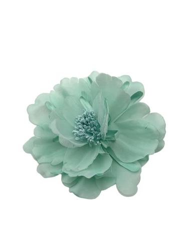 FLORES BODA Y FIESTA VERDE AGUA DE TELA | PINZA Y BROCHE