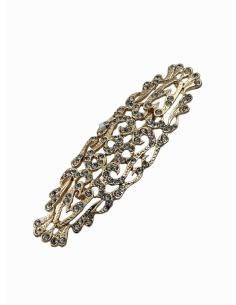 BROCHES INVITADA Y MADRINA DE BODA DORADOS | ESTILO VINTAGE