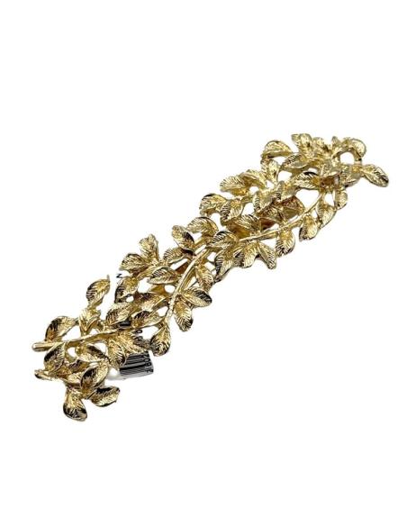 BROCHES DORADOS CON PEQUEÑAS HOJAS PARA BODAS | BAUTIZO Y COMUNION
