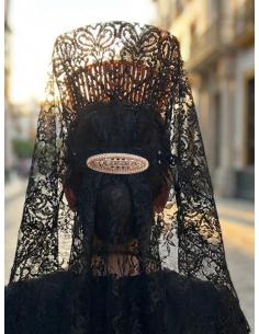 BROCHES BODA ORO ROSA CON DESTELLOS DE CRISTAL | INVITADA MADRINA 2