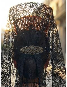 BROCHES DORADO ENVEJECIDO PARA INVITADA DE BODAS | NOVIA MADRINA 2