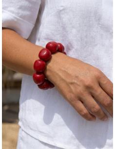 PULSERAS ROJAS DE MUJER ELASTICAS GRANDES | BAUTIZO 2