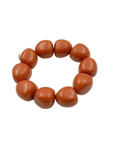 PULSERAS NARANJAS DE MUJER ELASTICAS GRANDES | BAUTIZO