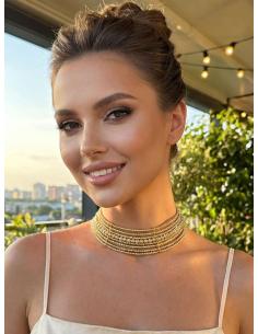 Imagen del producto COLLARES MUJER CHOKER DORADO ESTILO BOHO | MODA CASUAL