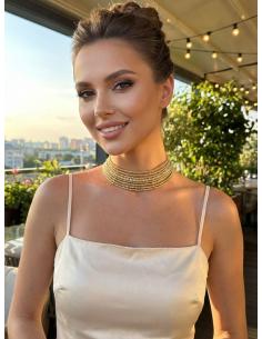 COLLARES MUJER CHOKER DORADO ESTILO BOHO | MODA CASUAL 2
