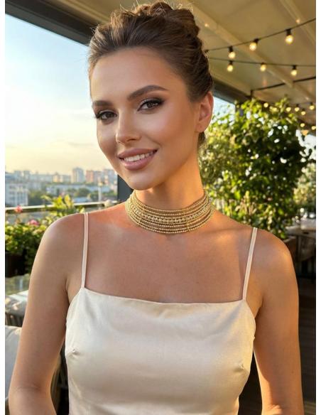 COLLARES MUJER CHOKER DORADO ESTILO BOHO | MODA CASUAL