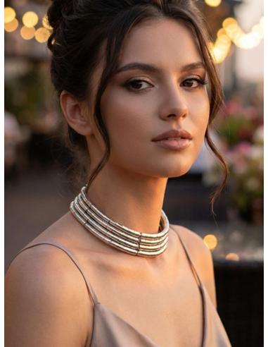 COLLARES MUJER CHOKER PLATEADO ESTILO BOHO | MODA CASUAL