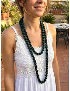 Imagen del producto COLLARES MUJER LARGOS VERDE BOTELLA DE SEDA | ELEGANTES PARA BAUTIZOS