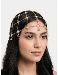 TOCADOS FIESTA CASQUETE DE CADENAS DORADAS | MODA MUJER 2