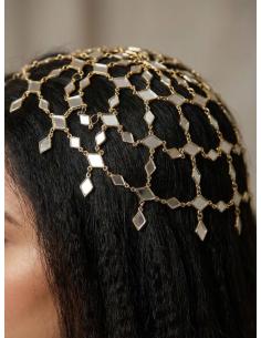 TOCADOS FIESTA CASQUETE BOHO CHIC DORADO | ESTILO IBICENCO 2