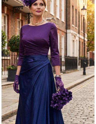 BOLSOS MADRINA E INVITADA MORADOS CON PETALOS TELA | BAUTIZO Y BODA