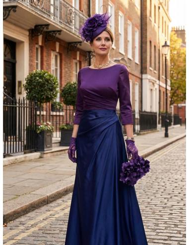 BOLSOS MADRINA E INVITADA MORADOS CON PETALOS TELA | BAUTIZO Y BODA