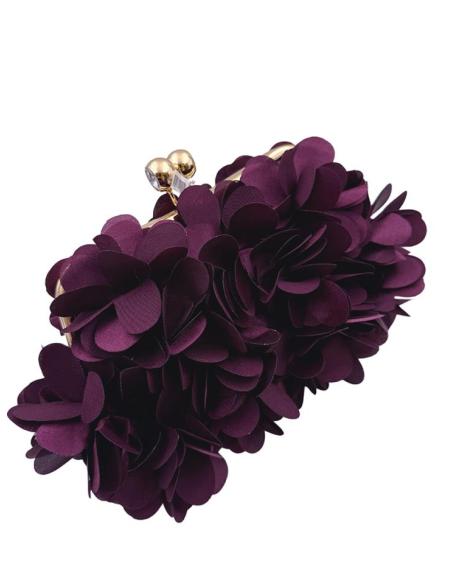 BOLSOS MADRINA E INVITADA VINO BURDEOS DE TELA | BAUTIZO Y BODA