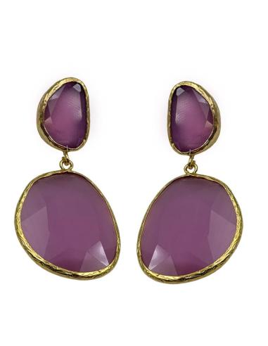 PENDIENTES PIEDRA LARGOS PARA INVITADA DE BODA | JOYA INVITADA