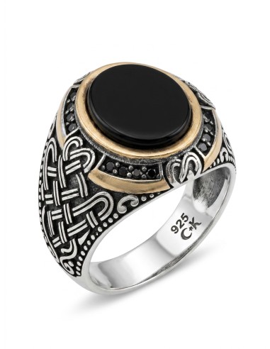 ANILLOS PLATA HOMBRE SELLO PIEDRA...