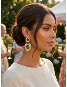 ELEGANTES PENDIENTES MUJER AZULON | MADRINA INVITADA 2