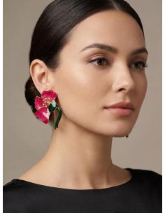 PENDIENTES CORAL PARA BODAS CLAVEL DE ESMALTE | INVITADA DIA NOCHE 2