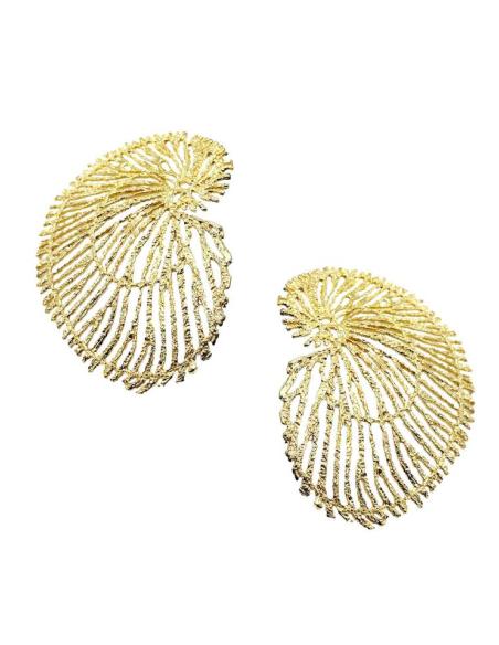 PENDIENTES DORADOS CARACOLA MADRINA E INVITADA | BODA GALA