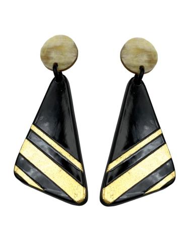 PENDIENTES LARGOS NEGROS ELEGANTE Y ACTUAL DISEÑO | DIA Y NOCHE