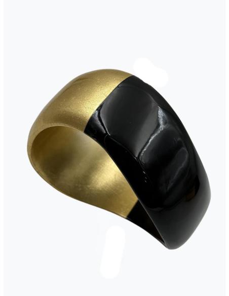 BRAZALETES ORIGINALES ANCHOS EN DORADO Y NEGRO | PULSERAS DIA Y NOCHE